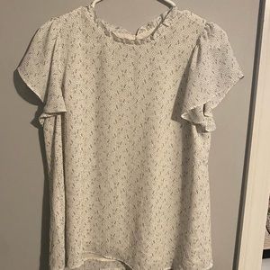 White blouse/ high neck
